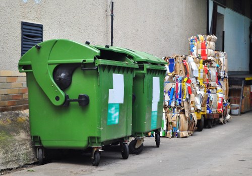 Recycling process in action